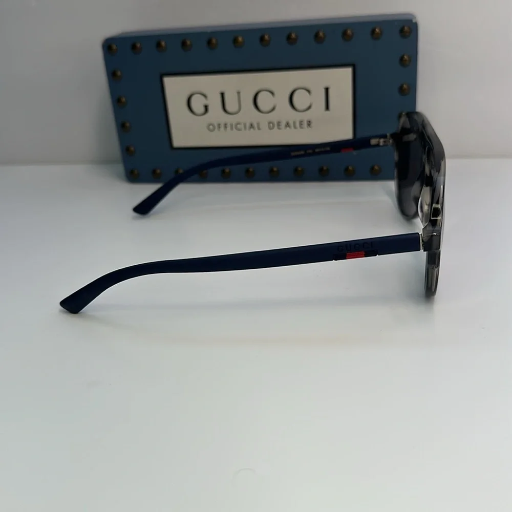 Gucci GG0423S 010 Pilot Sunglasses - Authentic Polarized Grey, 60mm”